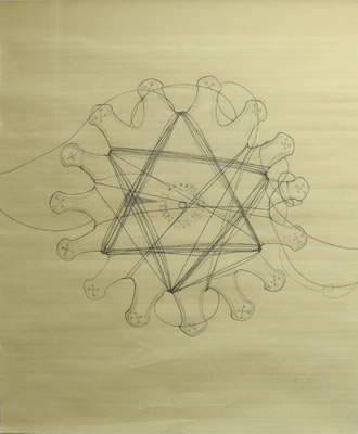 Maria Bussmann, Zeichnungen zu Hannah Arendt, 2012, Galerie Altnöder Salzburg
