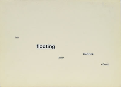 Gerhard Rühm floating