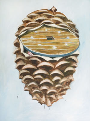 Christoph Holzeis, blue cone, 2011, Galerie Altnöder Salzburg