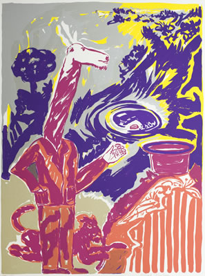 Alfred Klinkan, aus der Mappe Orpheus, 1984, Galerie Altnöder Salzburg