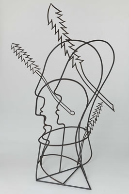 Oswald Oberhuber, Hinter den Stauden, 1993, Galerie Altnöder Salzburg